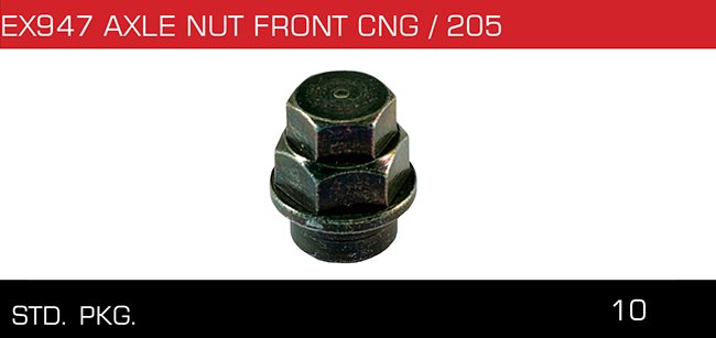 AXLE NUT FRONT CNG 205 AXLE NUT FRONT CNG 205